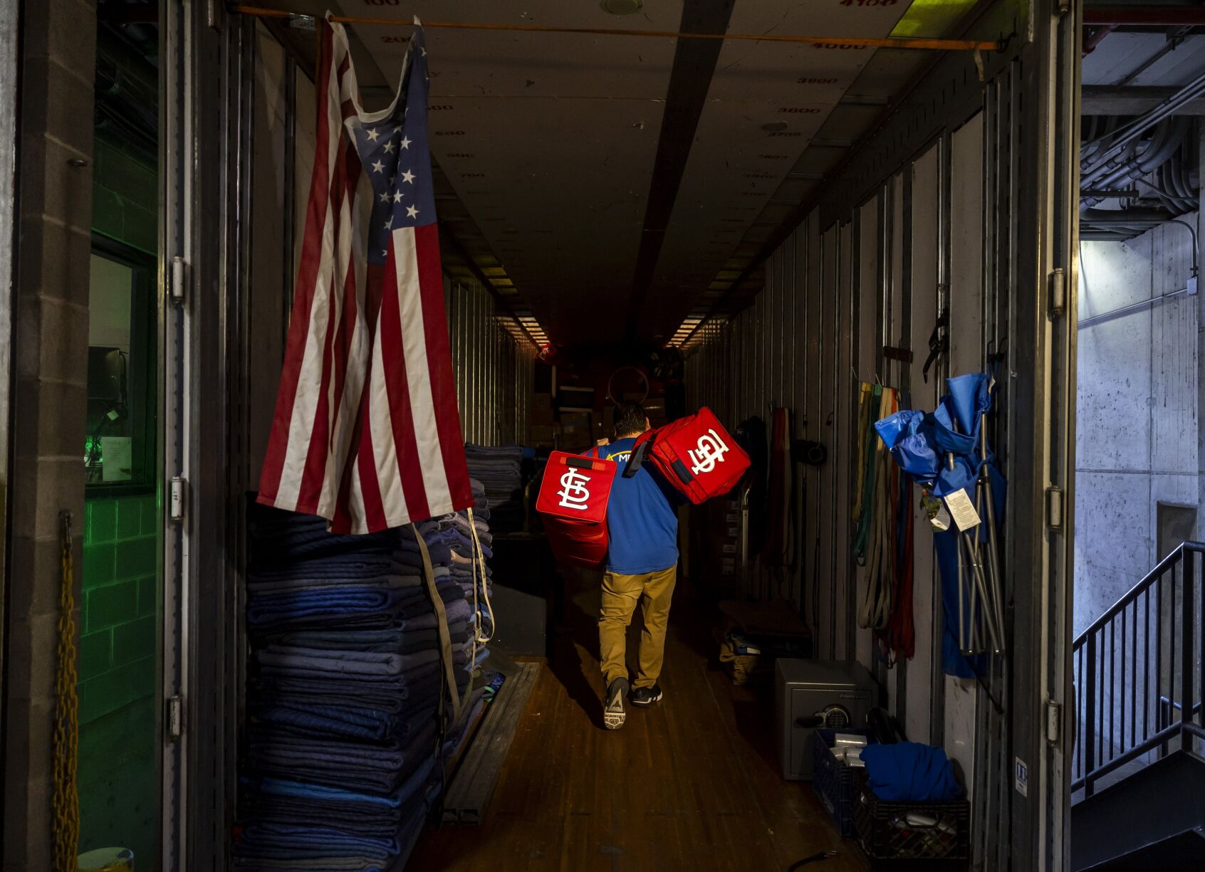 Truck day for the St. Louis Cardinals